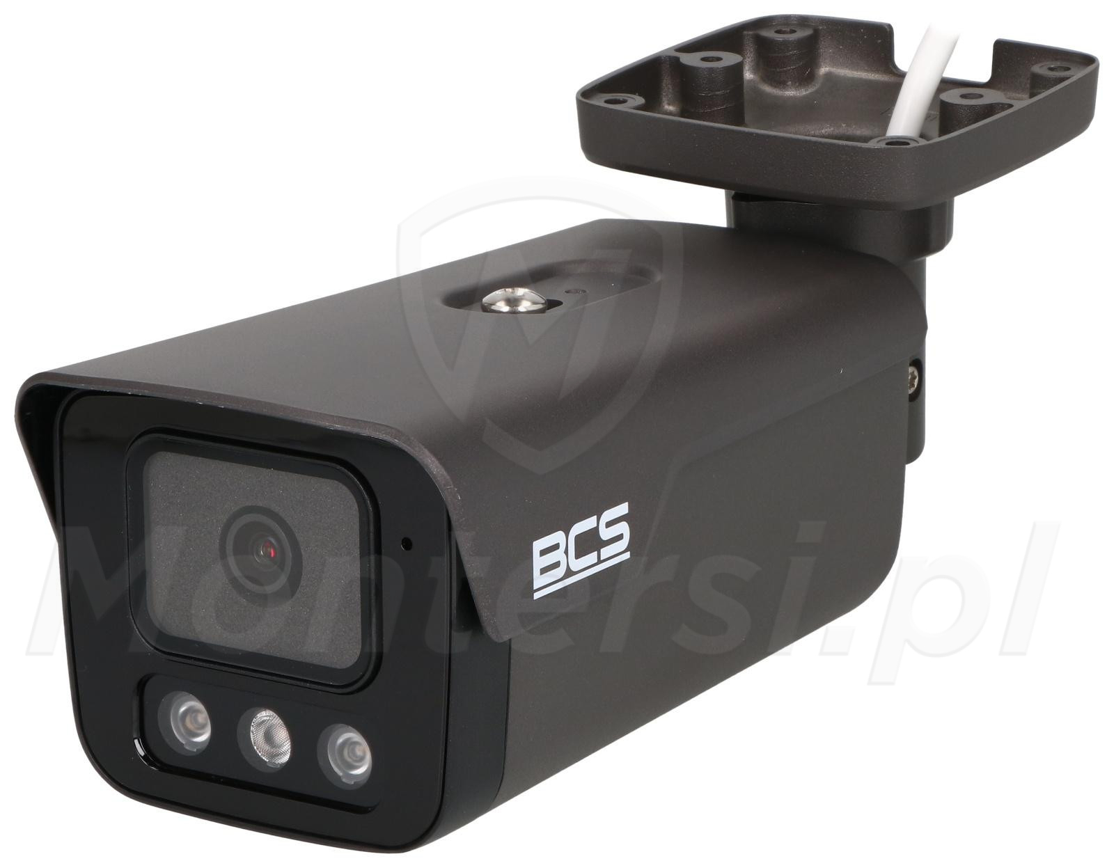 BCS-P-TIP38FCR4L4-Ai2-G - Tubowa kamera IP, 8 Mpx, IR+LED, Mikrofon + Głośnik, ADC