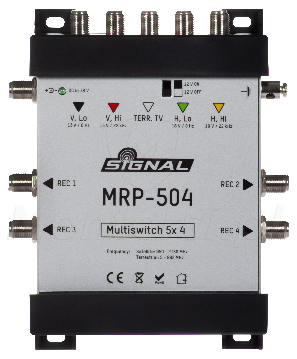 MRP-504 - Multiswitch Signal 5/4 z pasywnym torem TV naziemnej