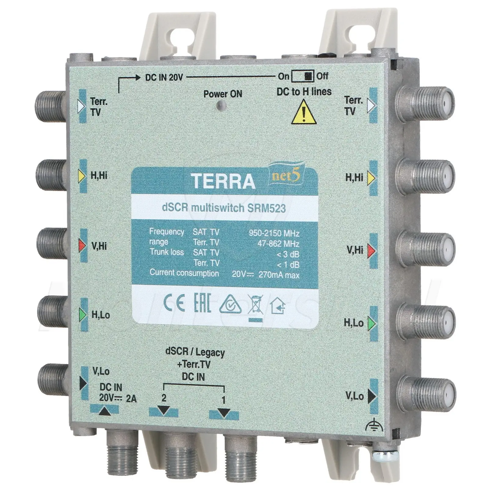 srm-523-multiswitch-przelotowy-z-aktywnym-torem-tv-dscr-unicable-bez-zasilacza