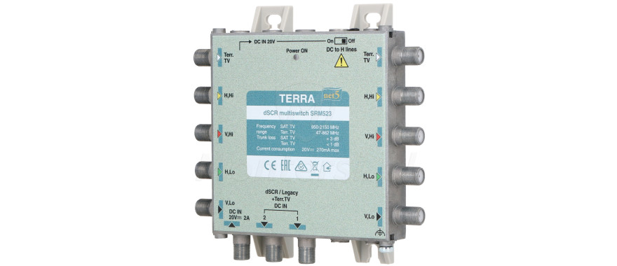 srm-523-multiswitch-przelotowy-z-aktywnym-torem-tv-dscr-unicable-bez-zasilacza