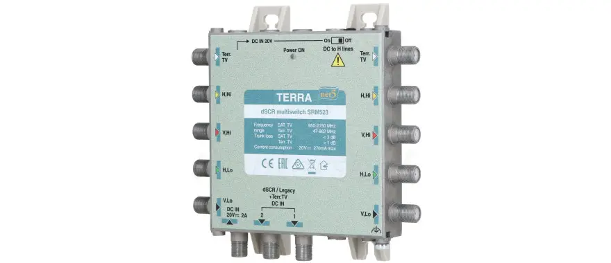 srm-523-multiswitch-przelotowy-z-aktywnym-torem-tv-dscr-unicable-bez-zasilacza