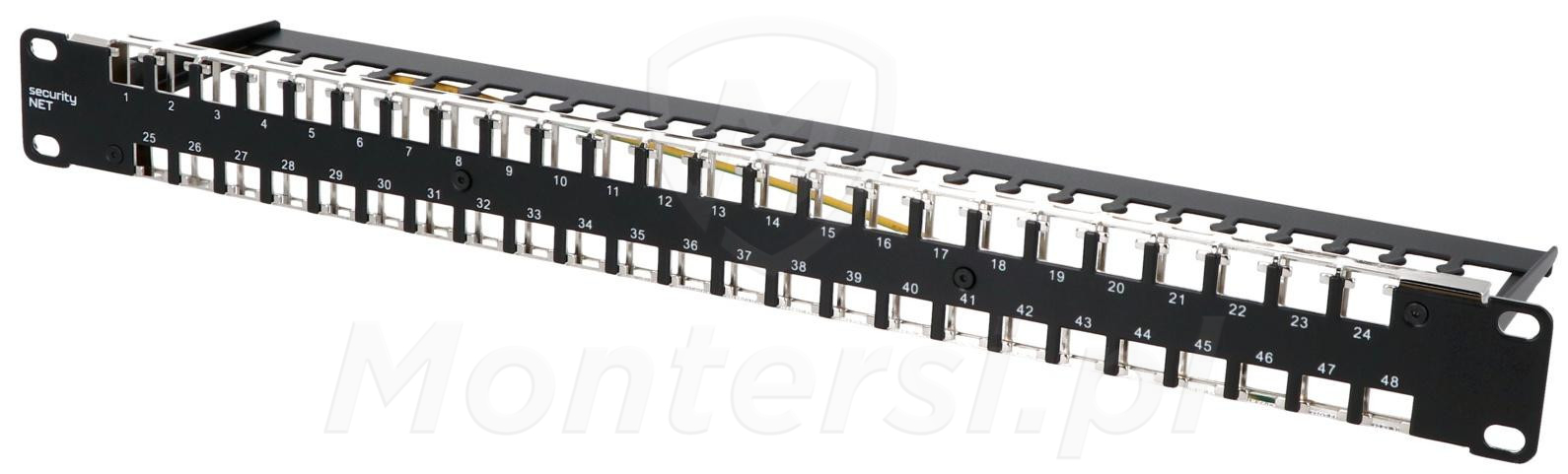 CCAS-PAEM-48 - Patch panel niewyposażony 19 cali 1U 48 portów