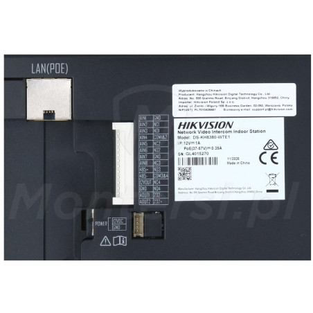 DS-KIS613-S - tył monitora