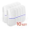 PROMOCJA ! - Zestaw 10 czujek ruchu SATEL SLIM-PIR-LUNA, Grade 2, oświetlenie LED
