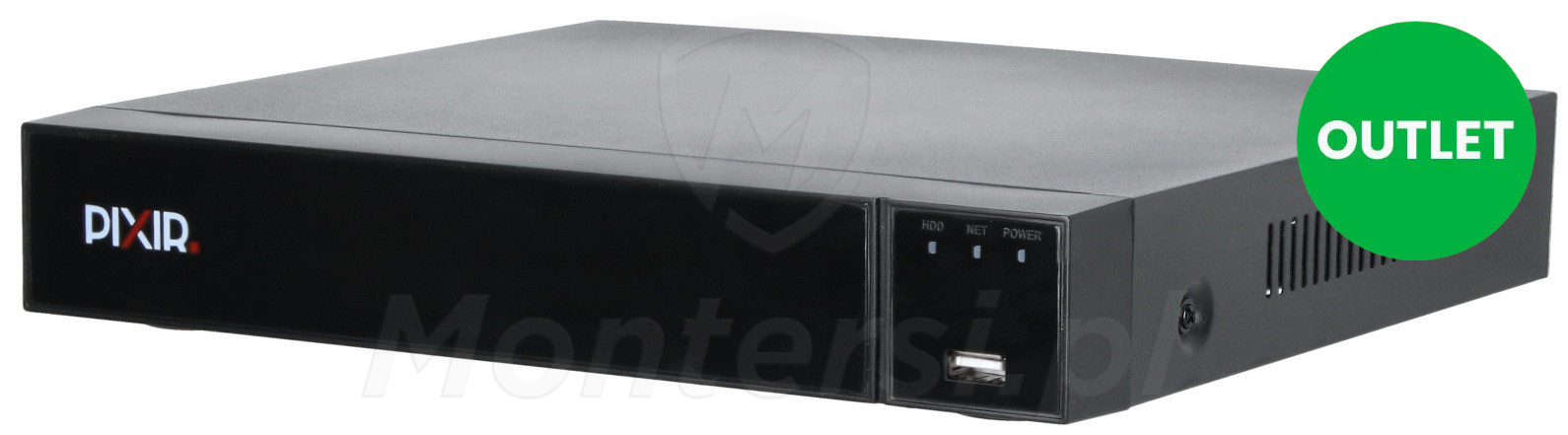 PIX-NVR0901-II - 9-kanałowy rejestrator IP, 12 Mpx, 80 Mb/s, H.265 OUTLET ( delikatne ślady uzywania)