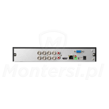 BCS-L-XVR0801-AI - tył rejestratora + porty