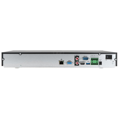BCS-L-NVR3202-A-8K-Ai2 - tył rejestratora + porty
