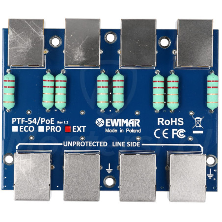 ptf-54-ext-poe-4-kanalowe-zabezpieczenie-przeciwprzepieciowe-do-sieci-lan
