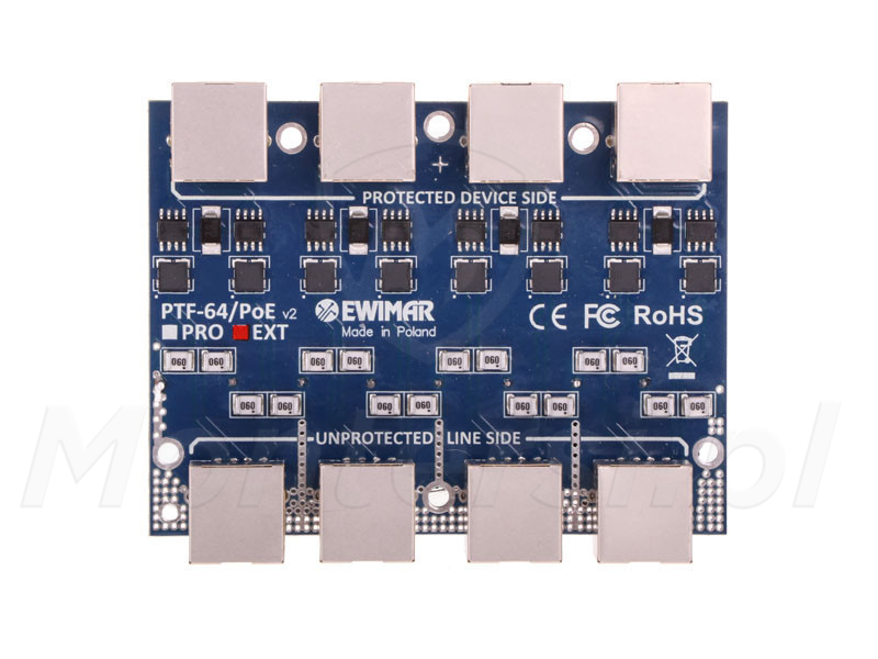 PTF-64-EXT/PoE - 4-kanałowe zabezpieczenie przeciwprzepięciowe