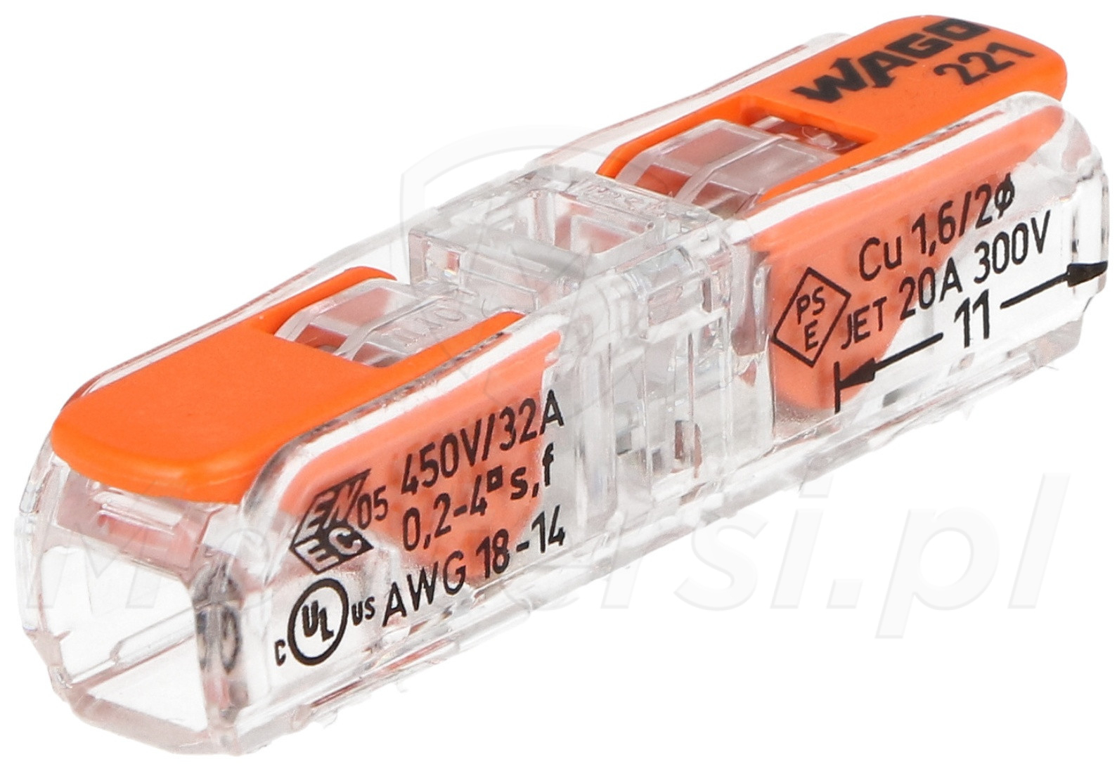 Szybkozłączka WAGO 221-2411 - 1 torowa