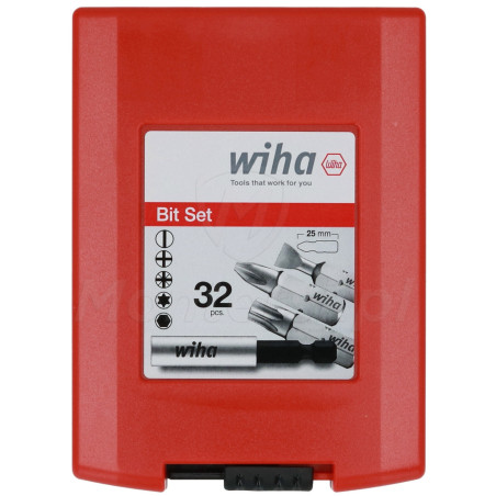 wiha-26252-zestaw-bitow-standardowych-25-mm-31-elementow-w-wygodnej-kasecie