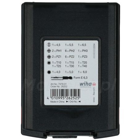 wiha-26252-zestaw-bitow-standardowych-25-mm-31-elementow-w-wygodnej-kasecie