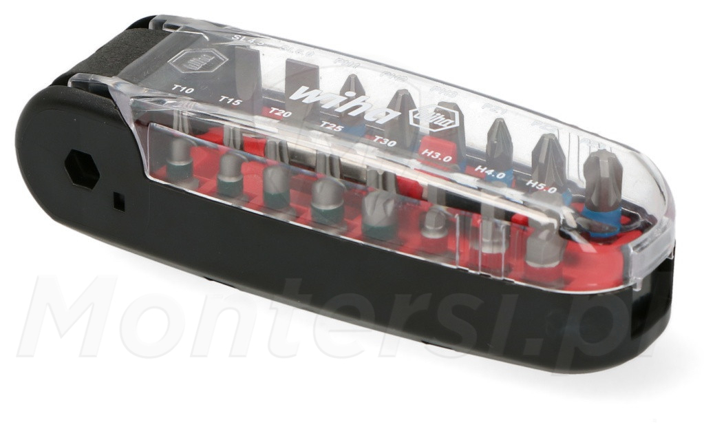 WIHA 35565 - Zestaw 16 bitów Croco 25 mm, uchwyt magnetyczny