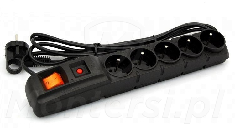 ACAR F5 5M - Listwa zasilająca 230V, 2300W, 5m