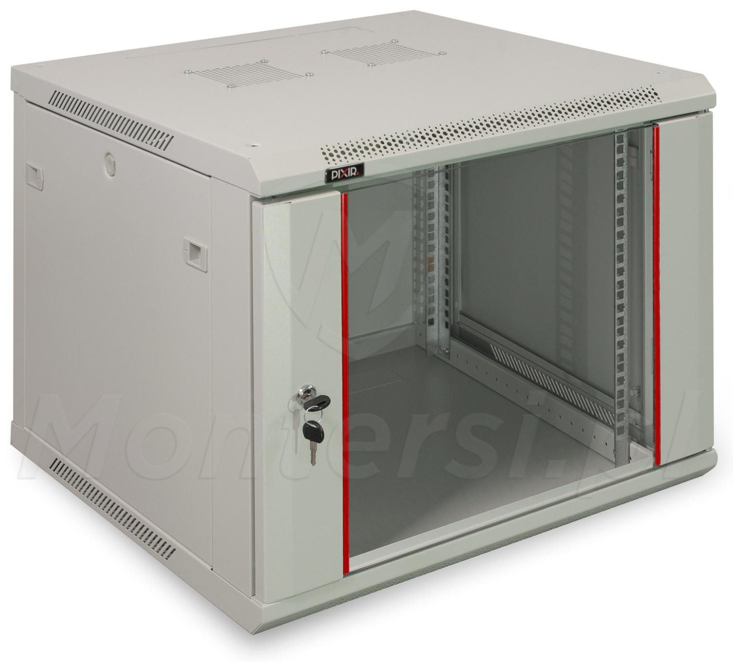 PIX-R19W-9U-600-G - Szafa wisząca 9U 600 mm, blacha 1,2 mm