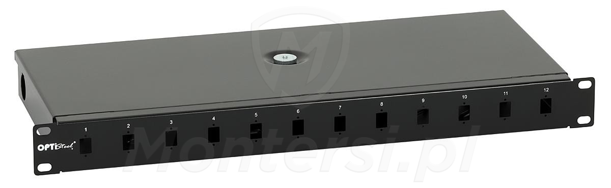 L51352 - Przełącznica światłowodowa OPTISteel 1U 19'' 12xSC/LC