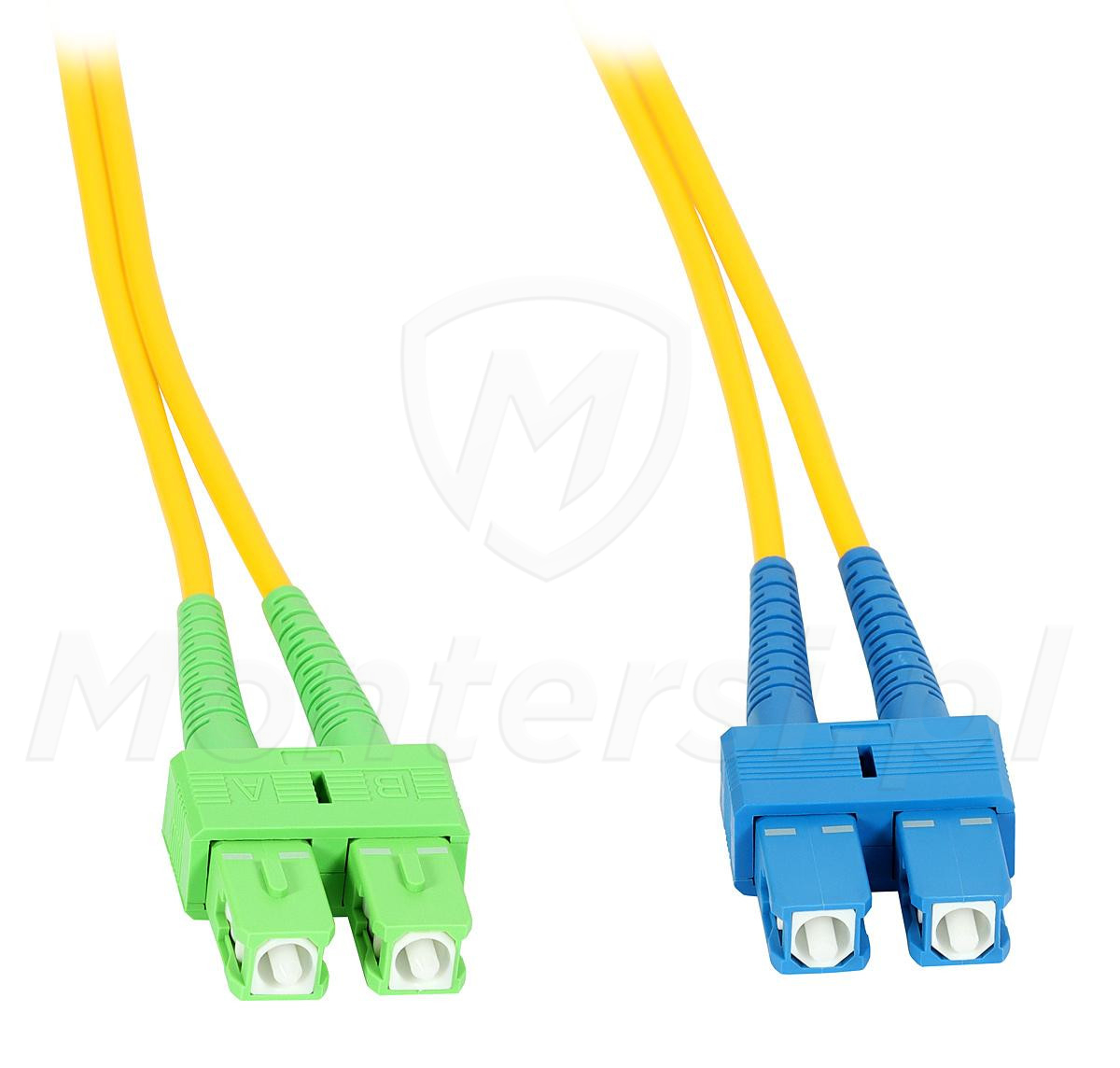 Patchcord jednomodowy PC-1272D-1 2xSC/UPC - 2xSC/APC, duplex