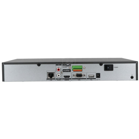 DS-7604NXI-K1/VPro - tył rejestratora + porty