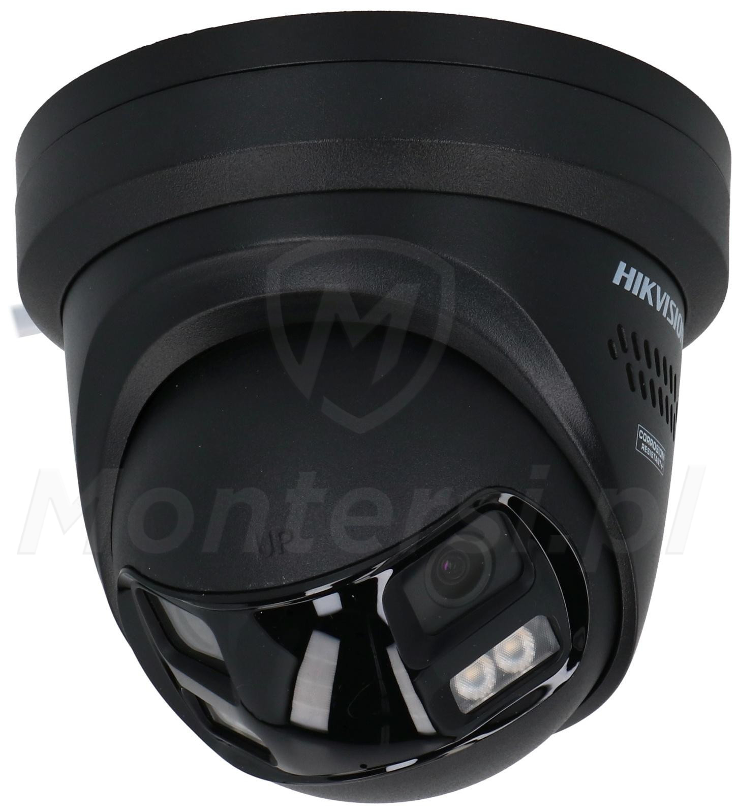 DS-2CD2387G3P-LIS2UY/SL (BLACK) - Panoramiczna kamera IP, 8 Mpx, IR+LED, ADC, WDR 130 dB