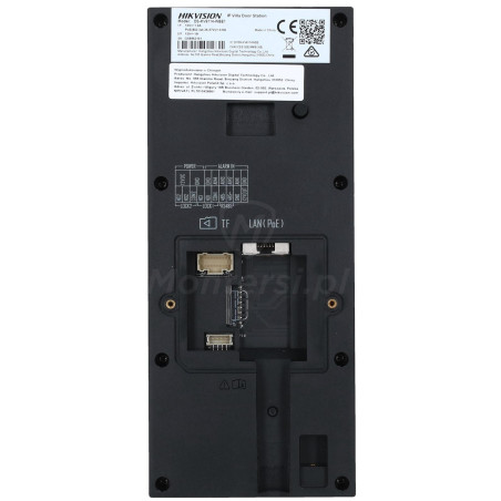 DS-KV6124-WBE1 - tylna część panelu