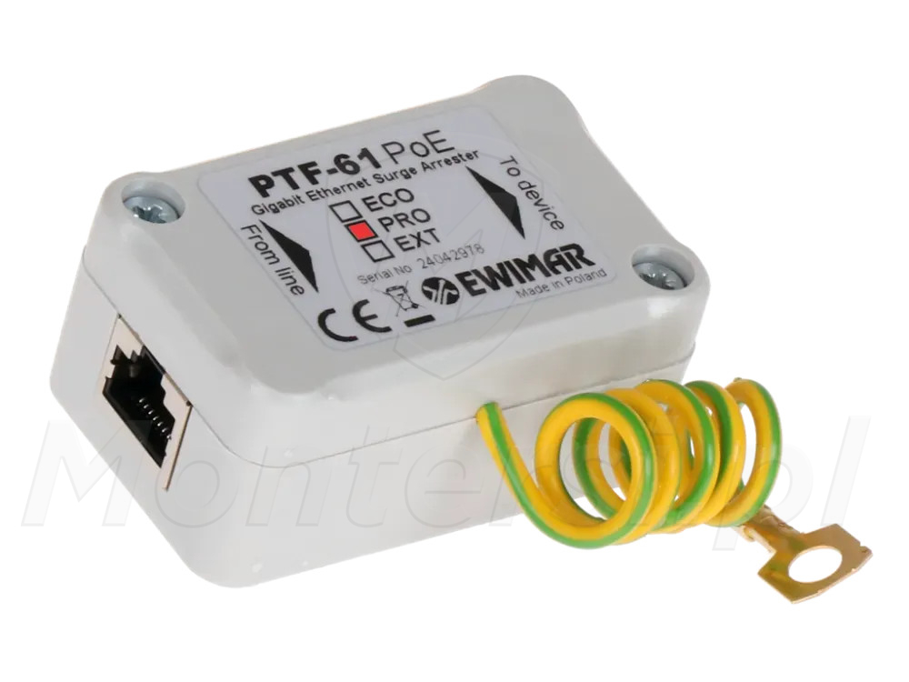 PTF-61-PRO/PoE - Zabezpieczenie przeciwprzepięciowe
