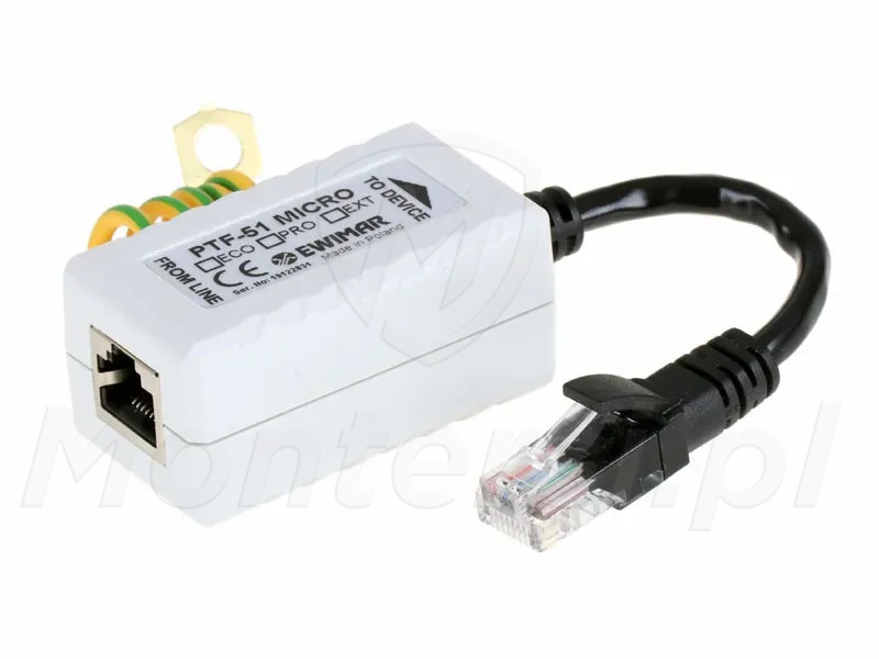 PTF-51-EXT/PoE/Micro v2 - Zabezpieczenie przeciwprzepięciowe
