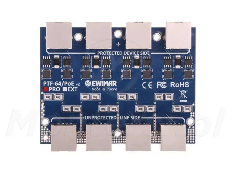 PTF-64-PRO/PoE - 4-kanałowy moduł ogranicznika przepięć