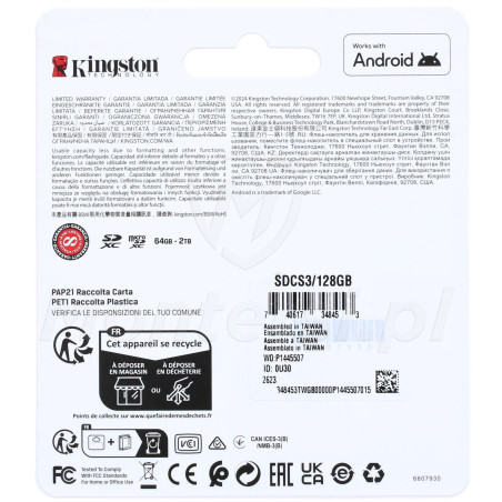 128GB_SDCS3 - w opakowaniu