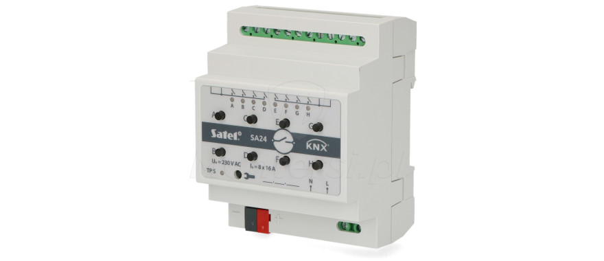 knx-sa24-uniwersalny-aktor-przelaczajacy-8-przekaznikow