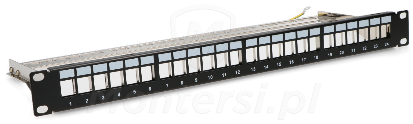 CCAS-PAEM-24 - Panel 19", 1U, czarny, pusty