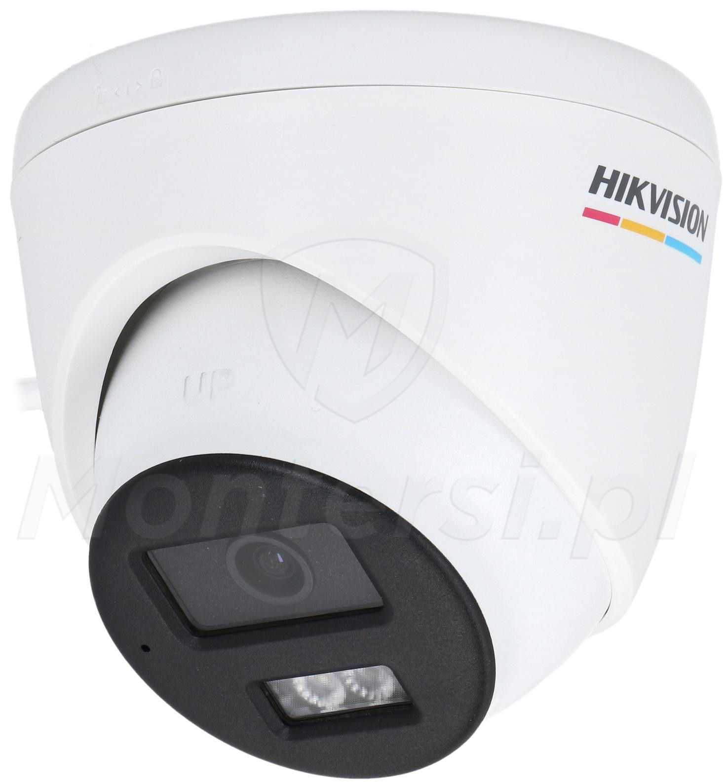DS-2CD1347G3-LIUF/SL -  Kopułowa kamera IP, 4Mpx, IR+LED, Mikrofon + Głośnik