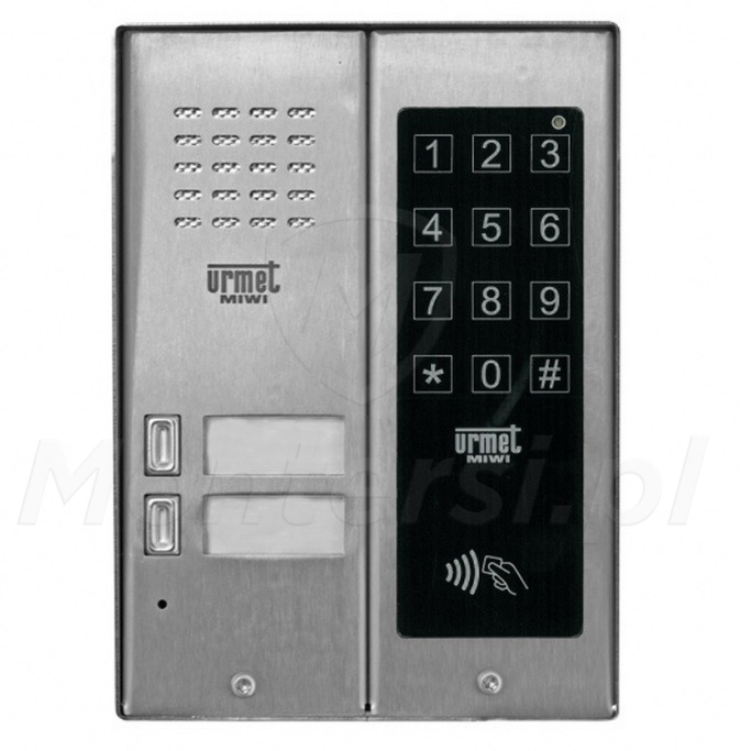 5025/2D-ZK-RF - 2-abonentowy panel bramowy z klawiaturą i RFID