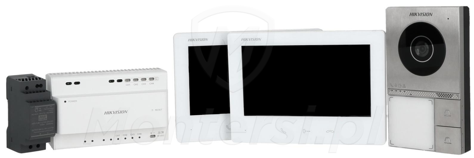 DS-KIS705EY-2Monitors - 2-abonentowy zestaw wideodomofonowy 2-Wire HD