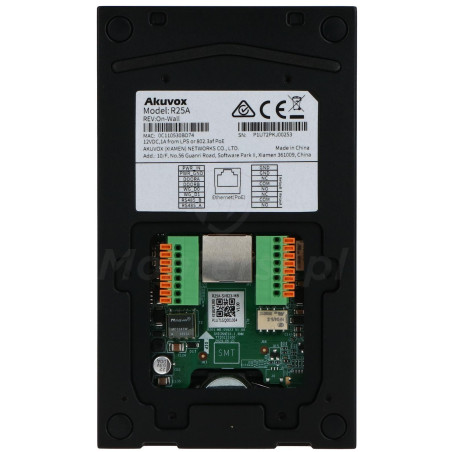 AKUVOX-R25A - tył panelu