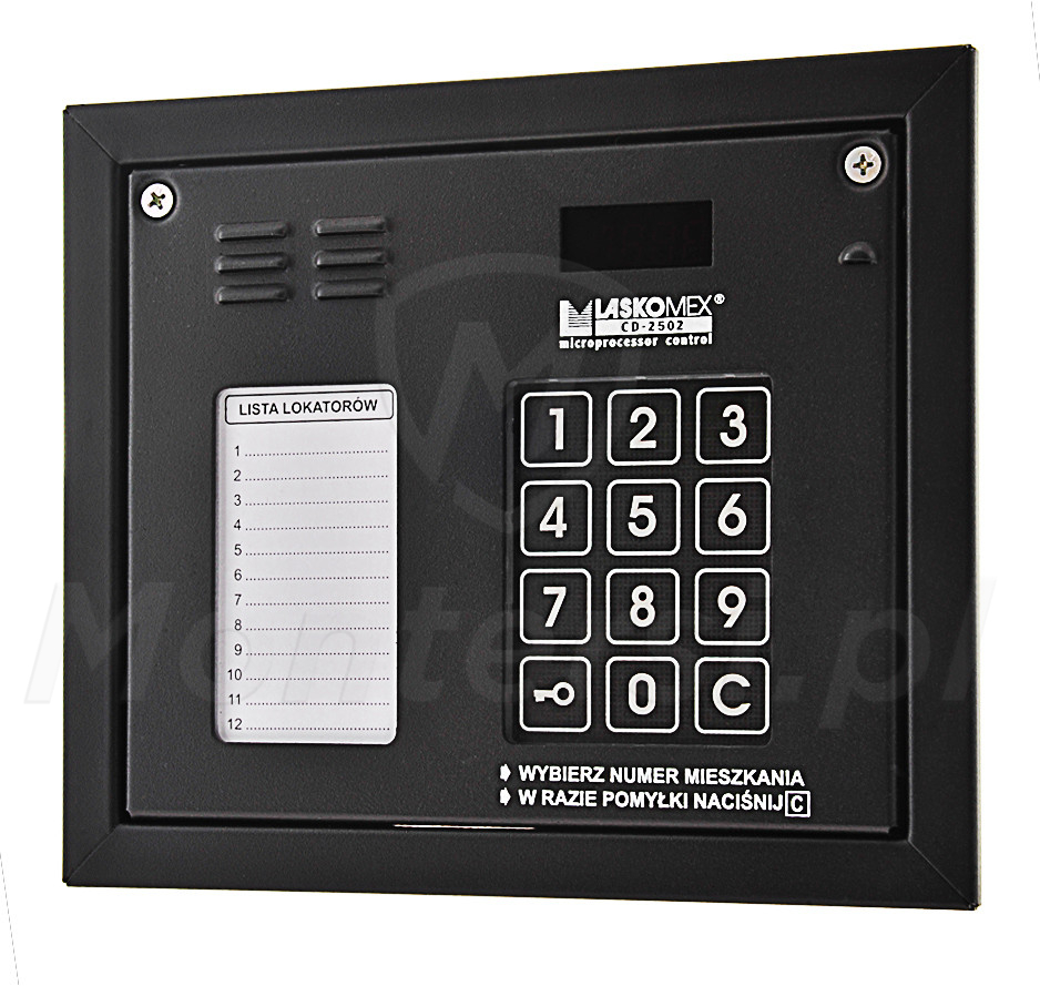 CP-2502NR - Cyfrowy panel bramowy z czytnikiem zbliżeniowym