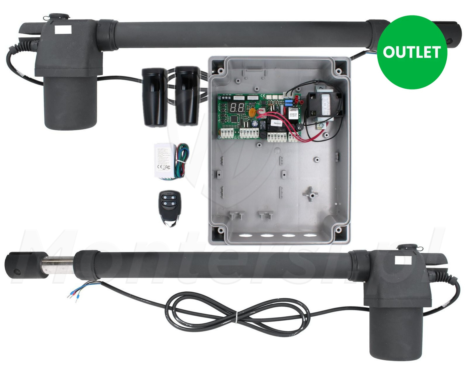 ROD400 KIT MULTI - Zestaw do bramy skrzydłowej 3m/350kg OUTLET ( ślady używania )