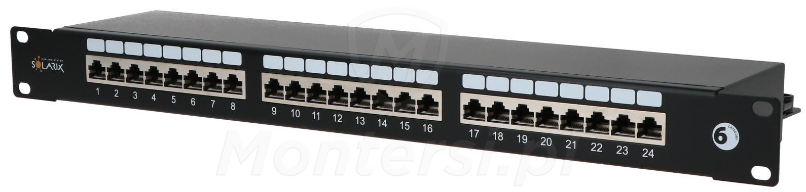 SX24-6-STP-BK - Patch panel Solarix