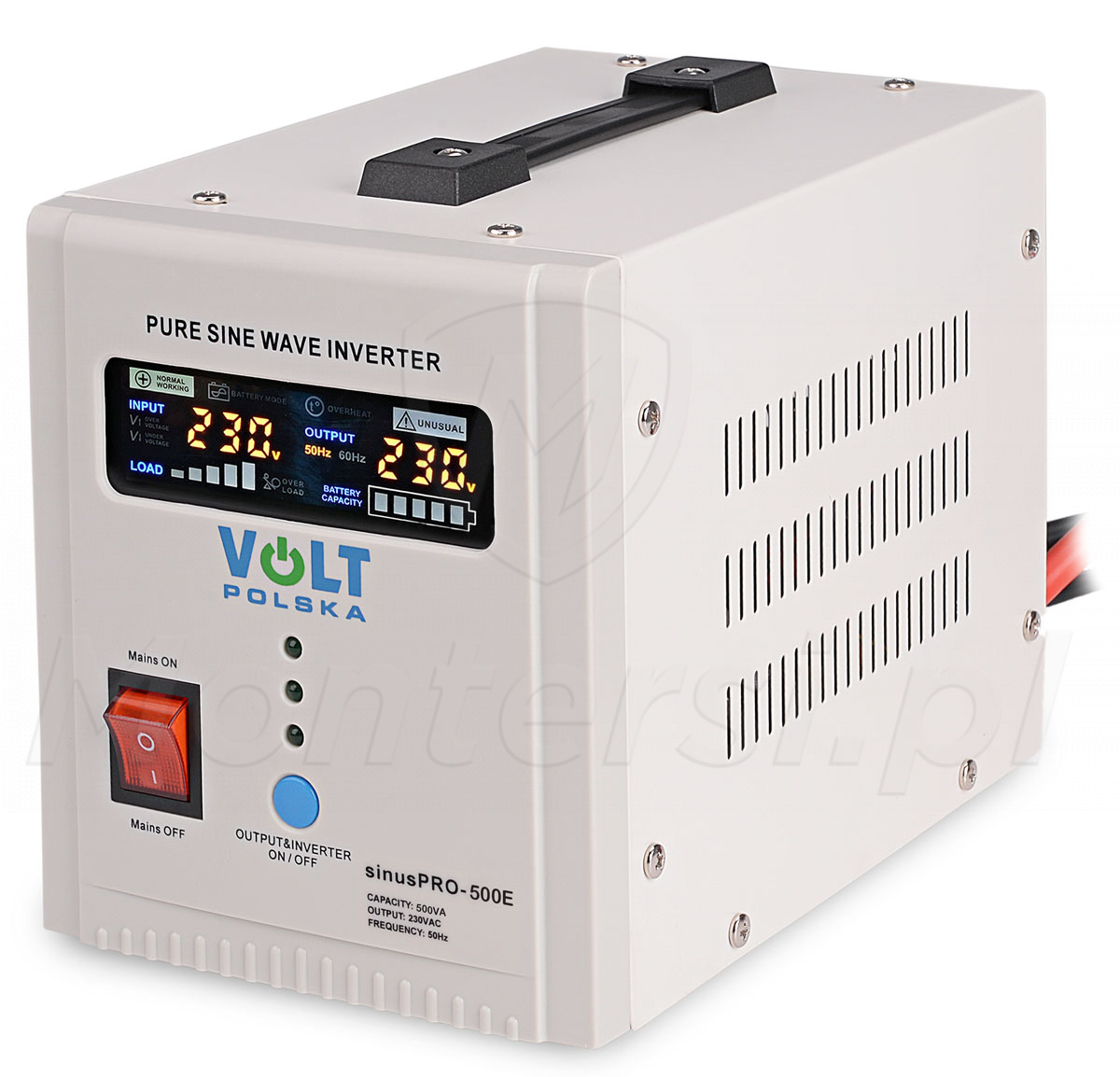 SinusPRO 500 E 12V - Zasilacz awaryjny 230V, 300/500W SinusPRO 500 E 12V - Zasilacz awaryjny 230V, 300/500W