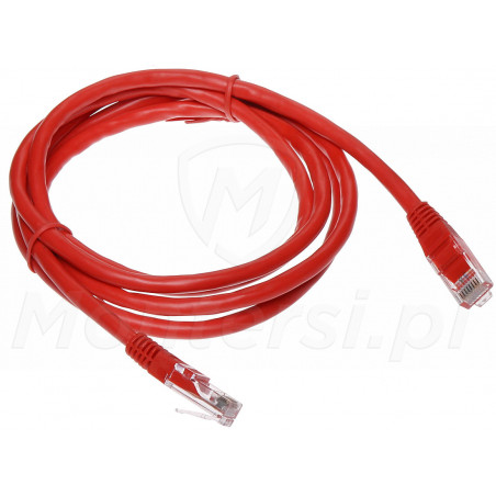 Czerwony patchcord UTP 1.5m