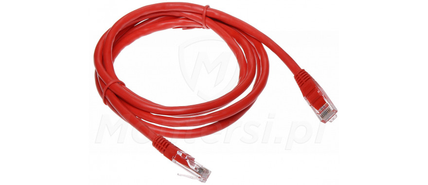 Czerwony patchcord UTP 1.5m