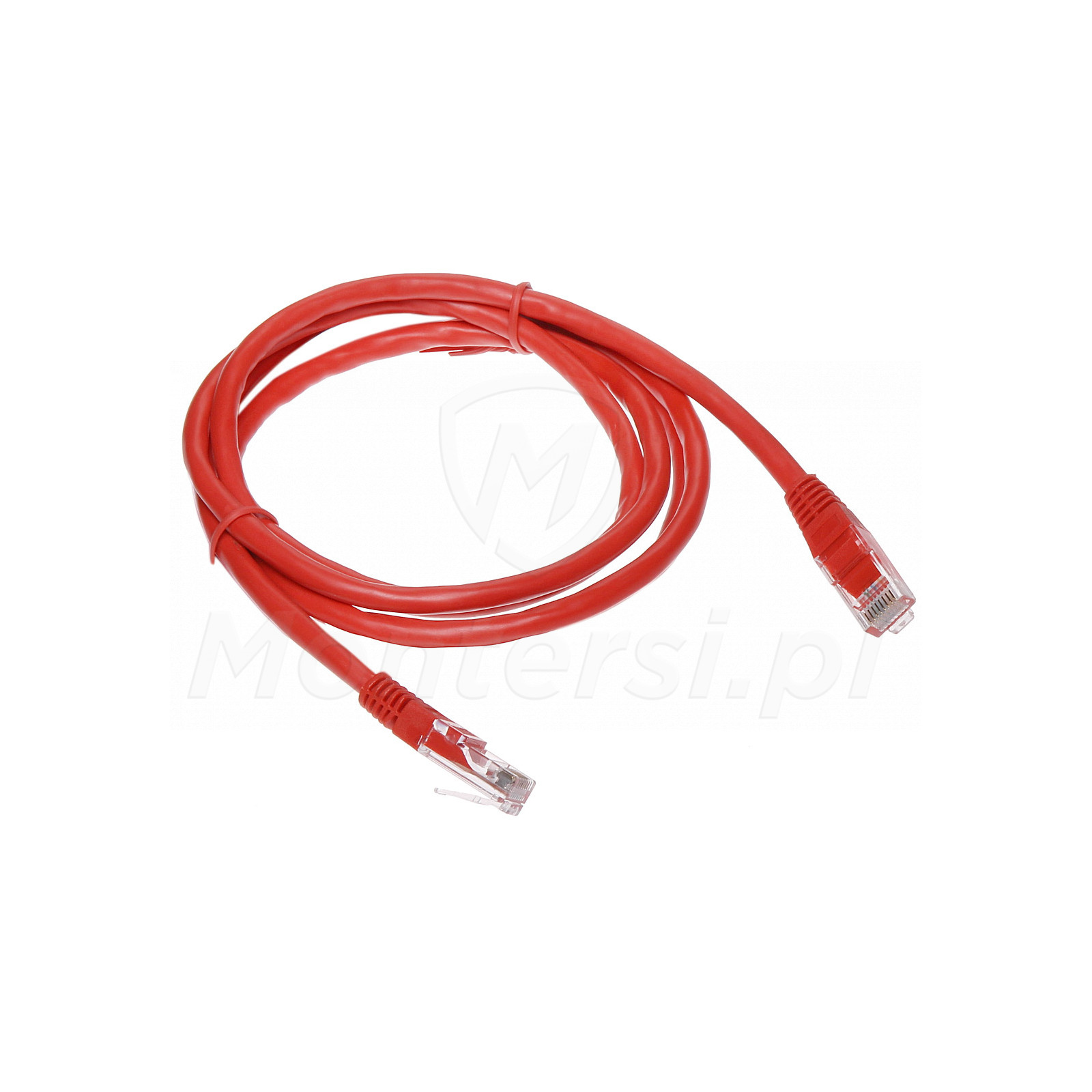 Czerwony patchcord UTP 1m