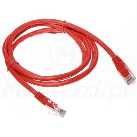 Czerwony patchcord UTP 1m