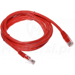 Czerwony patchcord UTP 2m