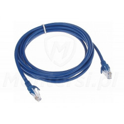 Niebieski patchcord UTP 3m