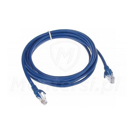 Niebieski patchcord UTP 3m