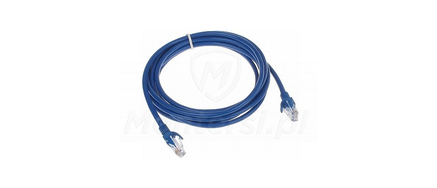 Niebieski patchcord UTP 3m