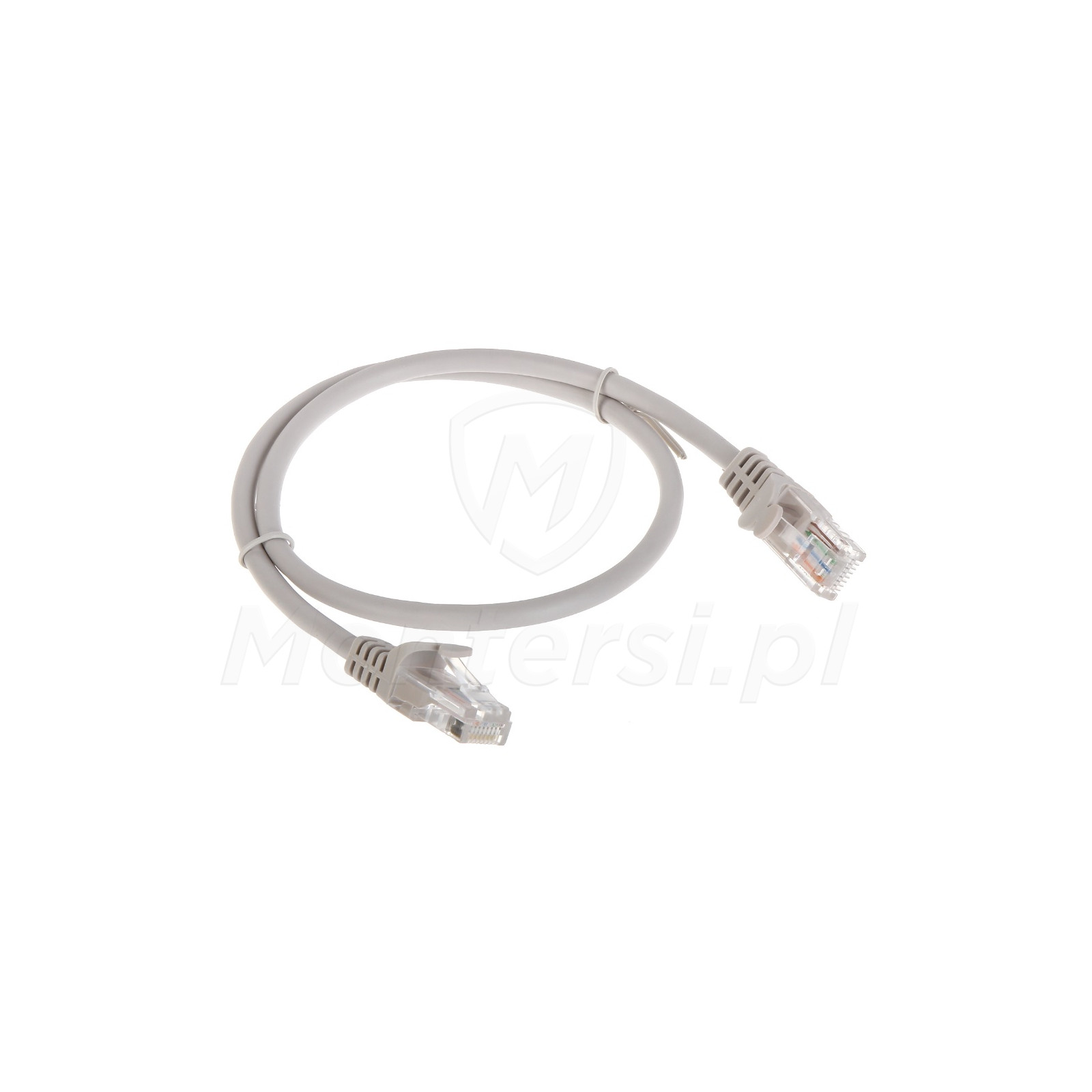 Szary patchcord UTP 0.5 m