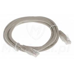 Szary patchcord UTP 1.5 m