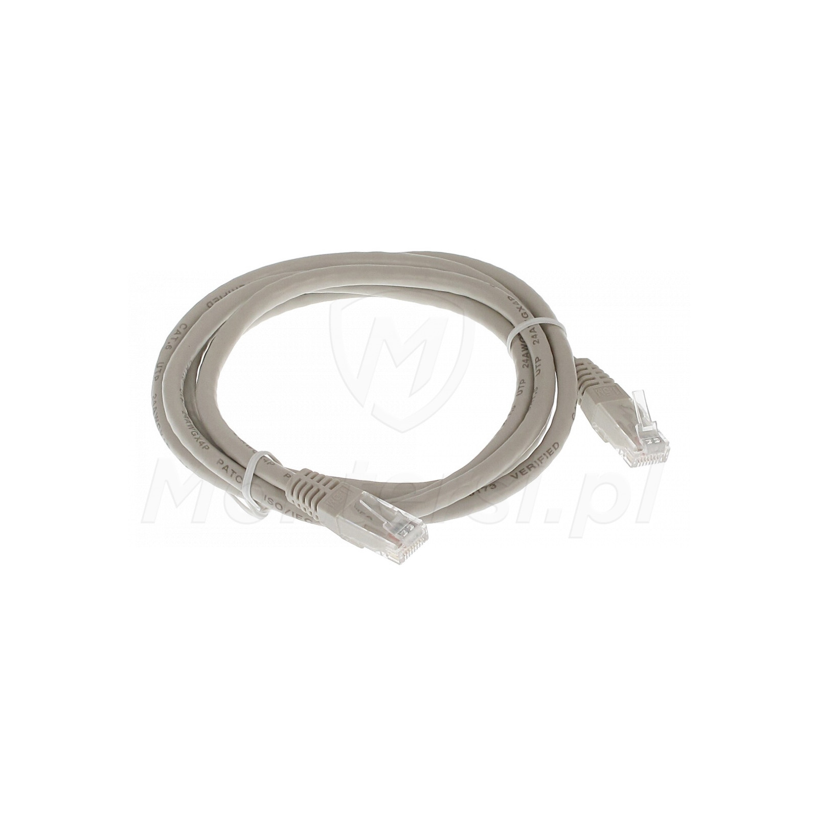 Szary patchcord UTP 1.5 m