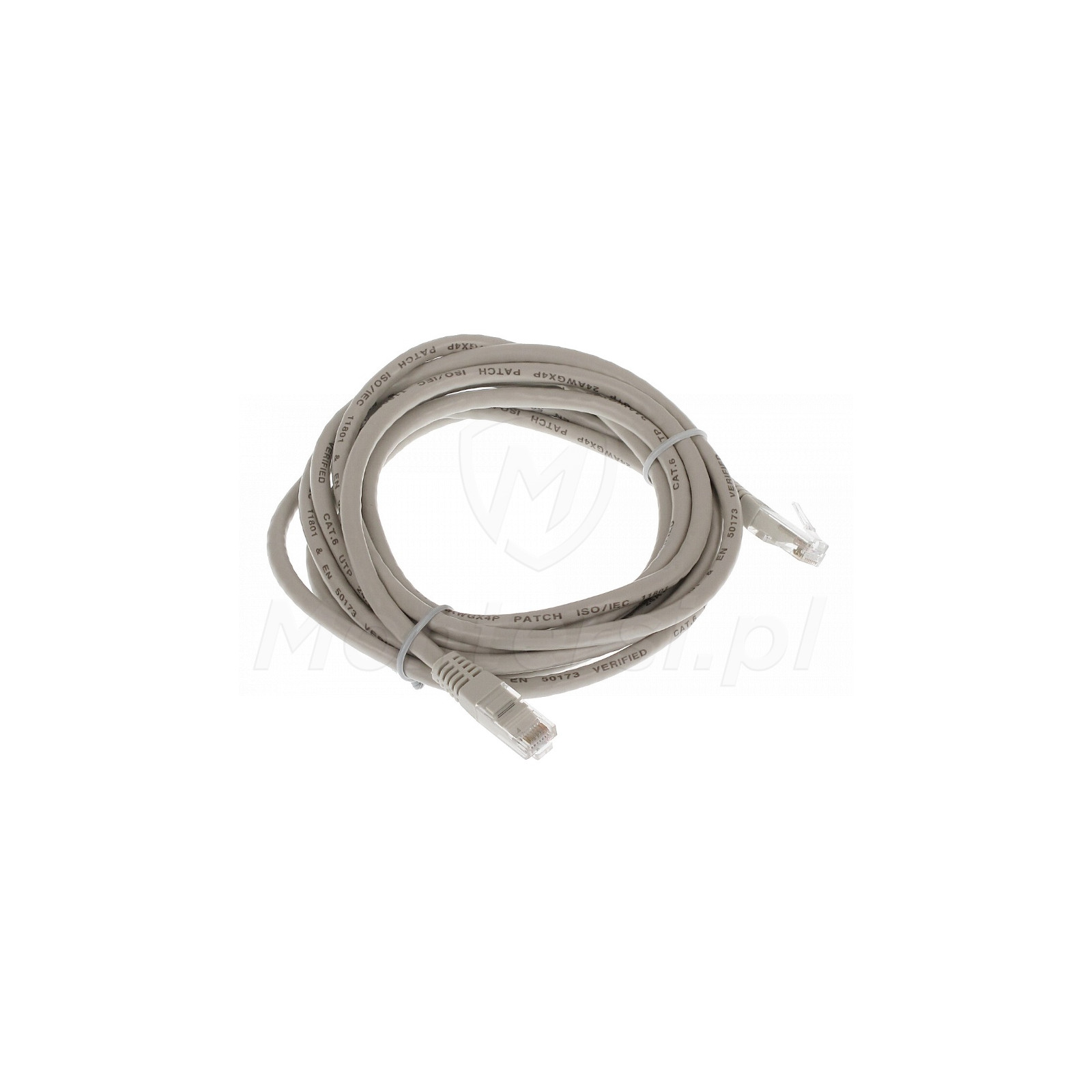 Szary patchcord UTP 3 m